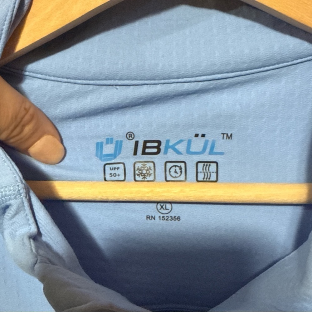 EUC - Ibkül Long-Sleeve UPF Mockneck Pullover - Size XL - Peri - Picture 5 of 6